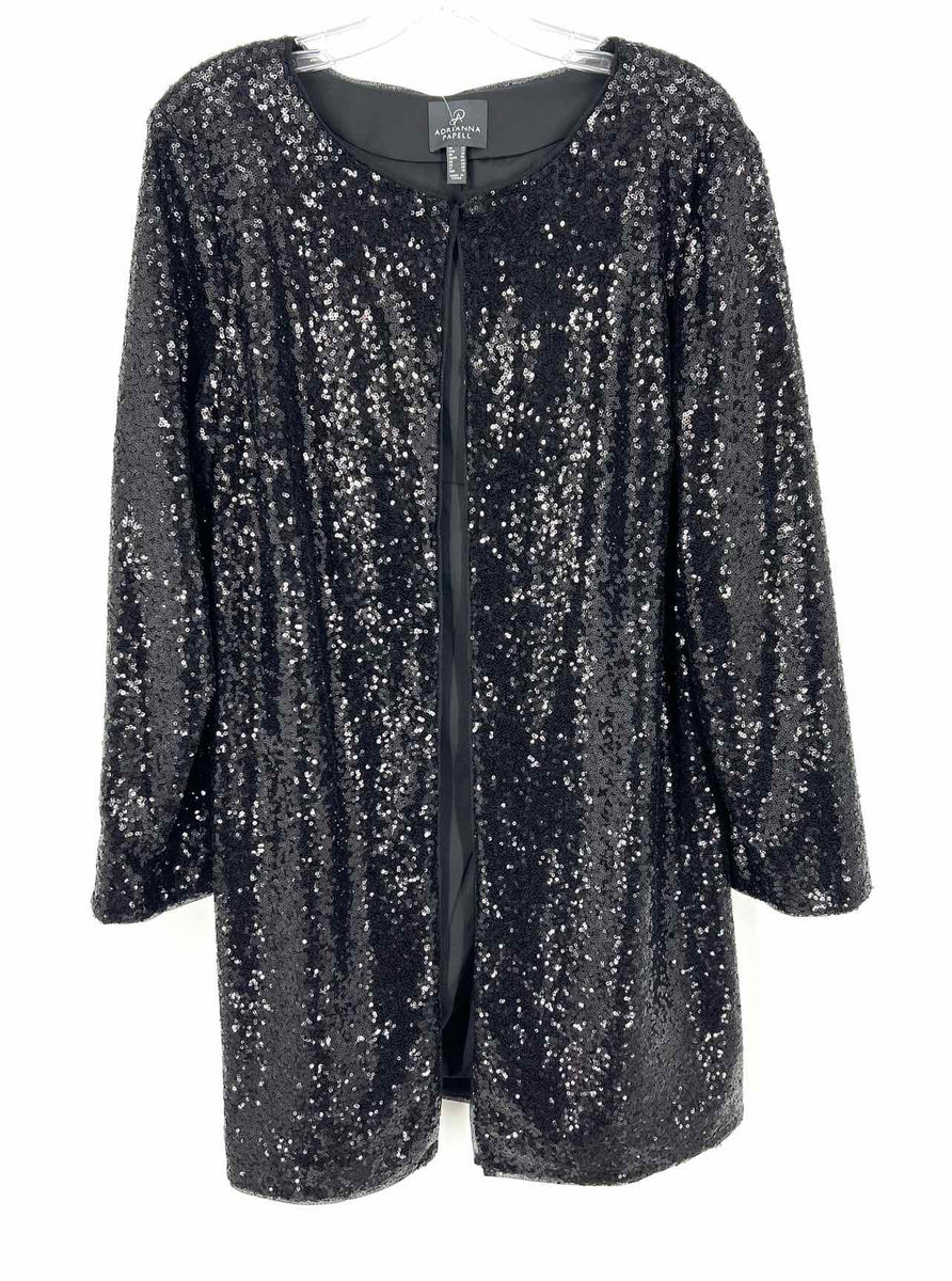 adrianna papell black sequin dress Size 14 Sequined Dresses – Another Season Consignments CollVelvetTuxedos Elegant 40th Birthday Dresses Due to the handsewn color:royal blue
