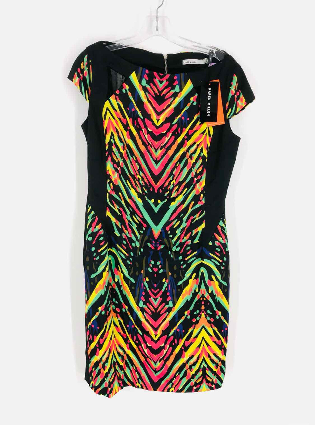 Size 8 Black/Multi Print Paneled NEW Designer Dress – Another Season  Consignments