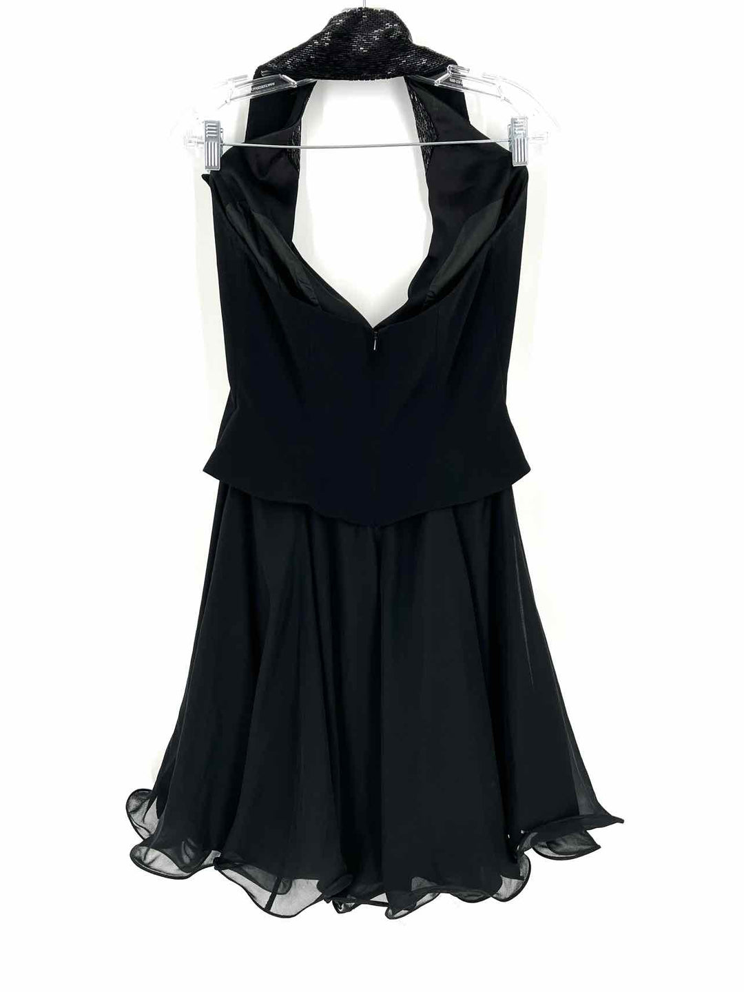 niteline cocktail dresses Niteline Size 4 Black Halter Beads Vintage Dress Another Season Consignments