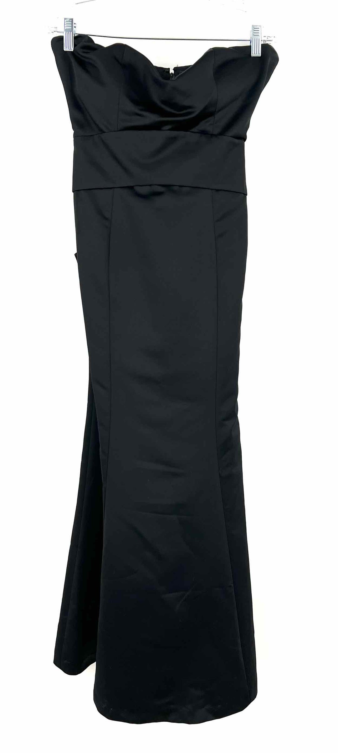 bill levkoff black dress Bill Levkoff Size 10 Black Bow(s) Satin Formal Wear Dress-Formal Wear