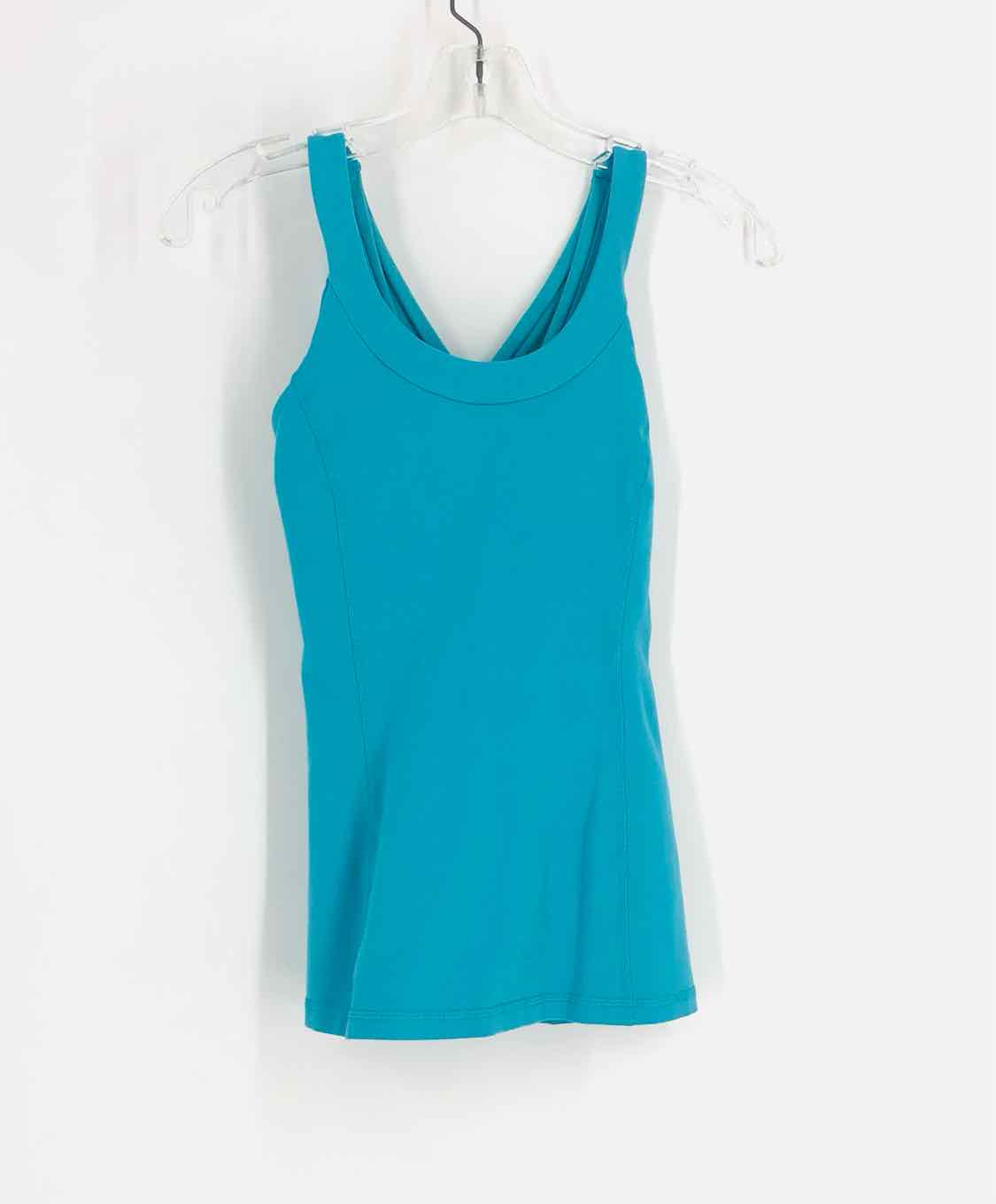 Lululemon Athletica Size 6 Turquoise Solid Activewear Top-Sleeveless ...