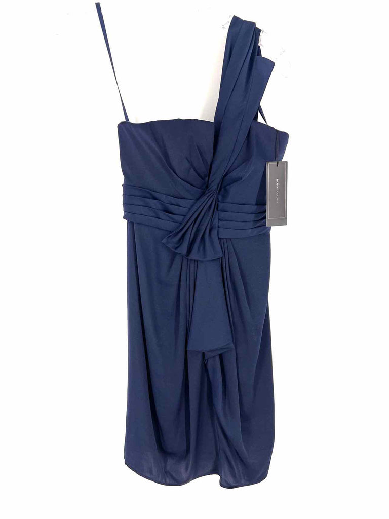 bcbg one shoulder dress navy BCBG Max Azria