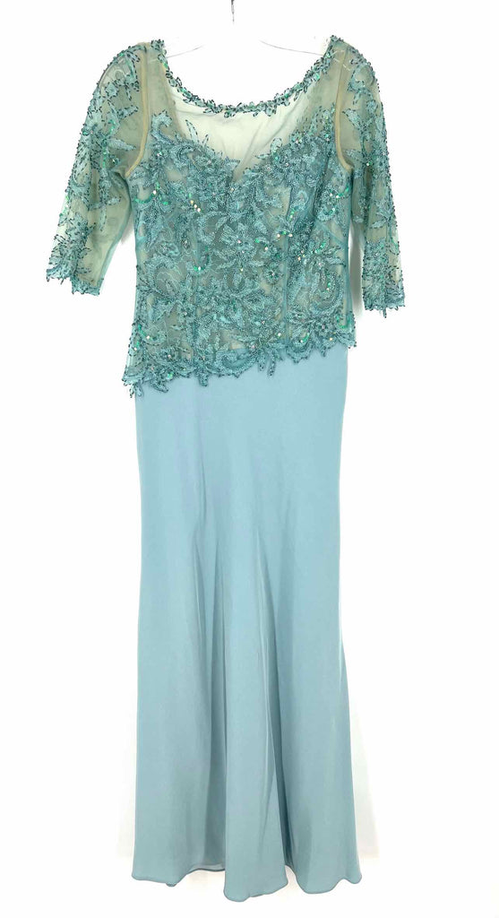 seafoam green lace dress ZAPAKA Women Light Green Prom Dress with Appliques Mermaid Lace-Up Back Party Dress, Light Green / US10