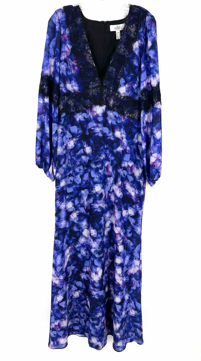 belle badgley mischka blue dress by Size 10 Indigo/Black Lace Print Dress-Formal – Another Season Consignments Mini Dress One Sleeve Black Lace Mesh Dress Sequin dress Size:39 (EU) / 6 (US) / 5 (UK)