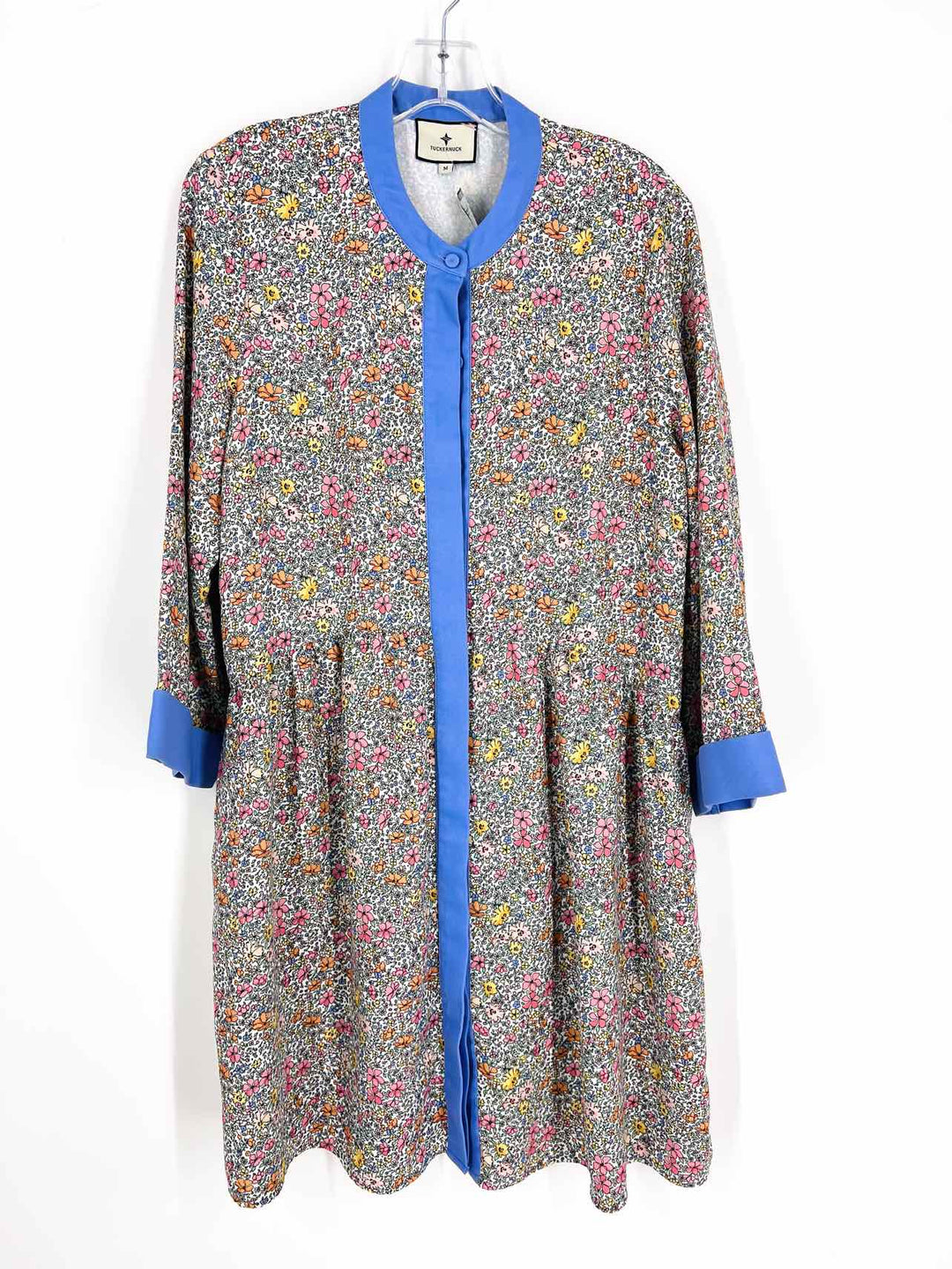 Tuckernuck Size M Lavender/Multi Floral Buttons Designer Dress Another Season Consignments Tuckernuck Size M Lavender/Multi Floral Buttons Designer Dress Another Season Consignments