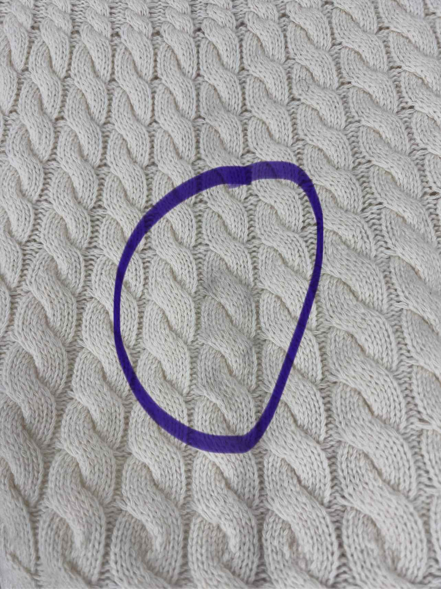 Theory Size S Cream Funnel Neck Cable Knit Designer Sweater – Another ...