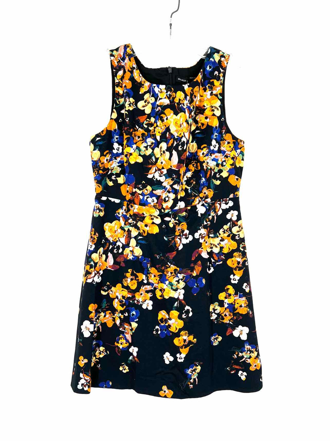 Karen Millen Size 8 Black/Multi Floral Designer Dress