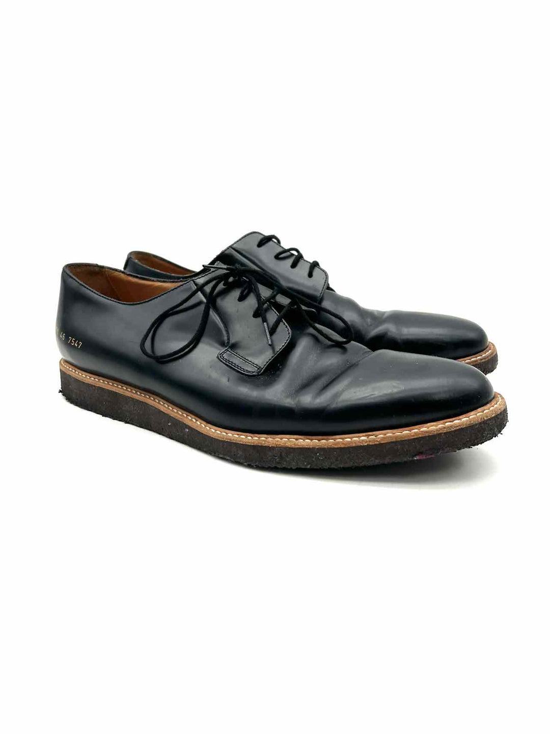 Common Projects Size 13 Black Lace-Up Leather Men's Shoes Oxfords- Men Another Season Consignments Common Projects Size 13 Black Lace-Up Leather Men's Shoes Oxfords- Men Another Season Consignments