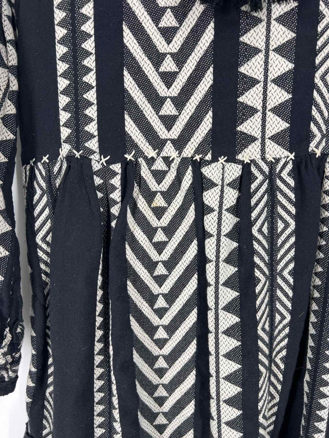 Maeve Size XS Black/White Southwestern Tiered Designer Dress – Another Season Consignments