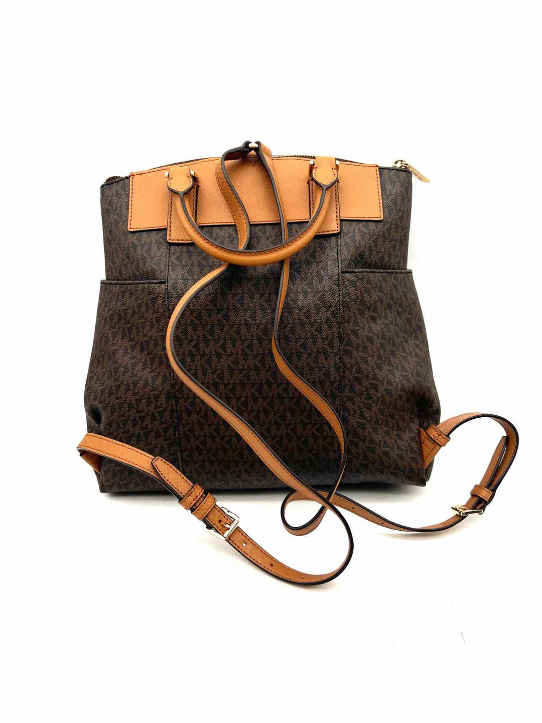 Michael Kors Hamilton Traveler Backpack Signature Michael Kors Jet Set Large Signature PVC Chain Backpack Flap  main image 2