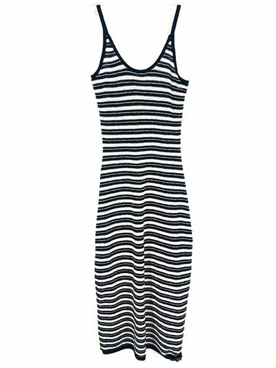 Universal Thread Size XS Black/White Stripe Knit Dresses Dress Maxi – Another Season Consignments
