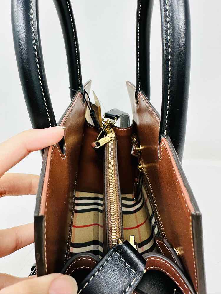 Brown Burberry Plaid Handbag – Designer Revival